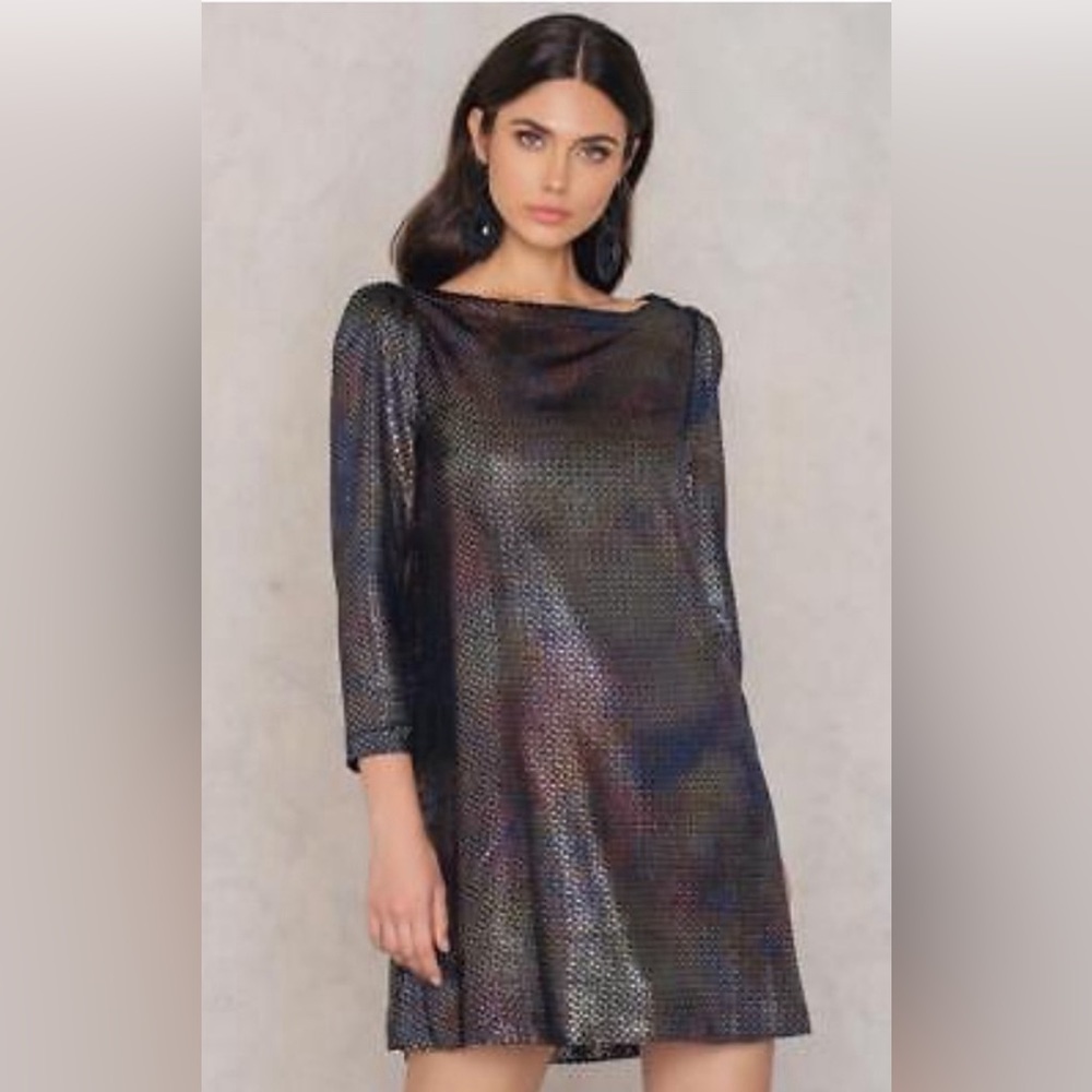 Free People Diamonds are Forever Metallic Dress Size Small